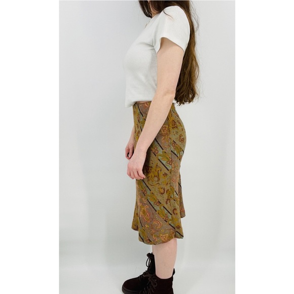 boho victorian tapestry gardencore midi skirt size s - Picture 5 of 10
